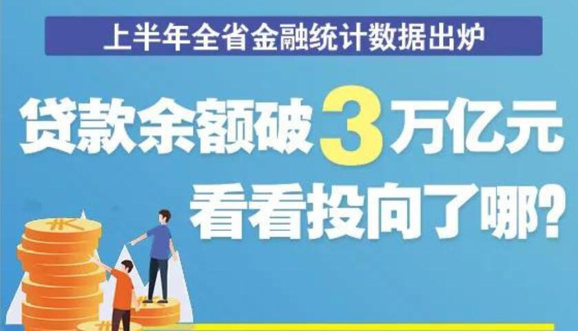 【圖解】上半年全省貸款余額破3萬億元，投向了哪