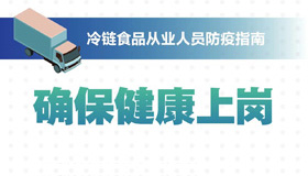 【海報】冷鏈?zhǔn)称窂臉I(yè)人員如何防疫？