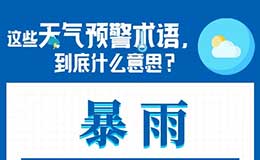 【海報】暴雨預(yù)警的藍黃橙紅表示什么意思？