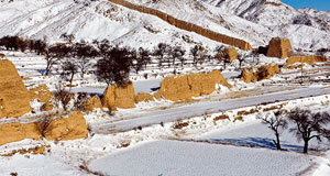 航拍天鎮(zhèn)縣第一場(chǎng)雪