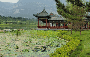 太原汾河四期公園景美如畫  