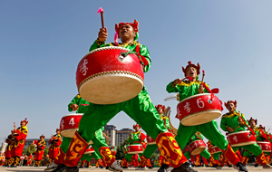 襄汾：威風(fēng)鑼鼓大賽 點燃夏日激情