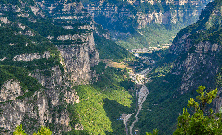 生態(tài)八泉峽 太行風景畫