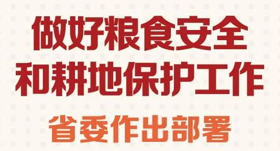 做好糧食安全和耕地保護工作，省委作出部署