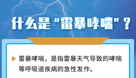 【海報(bào)】多地突現(xiàn)“雷暴哮喘”，該如何預(yù)防？